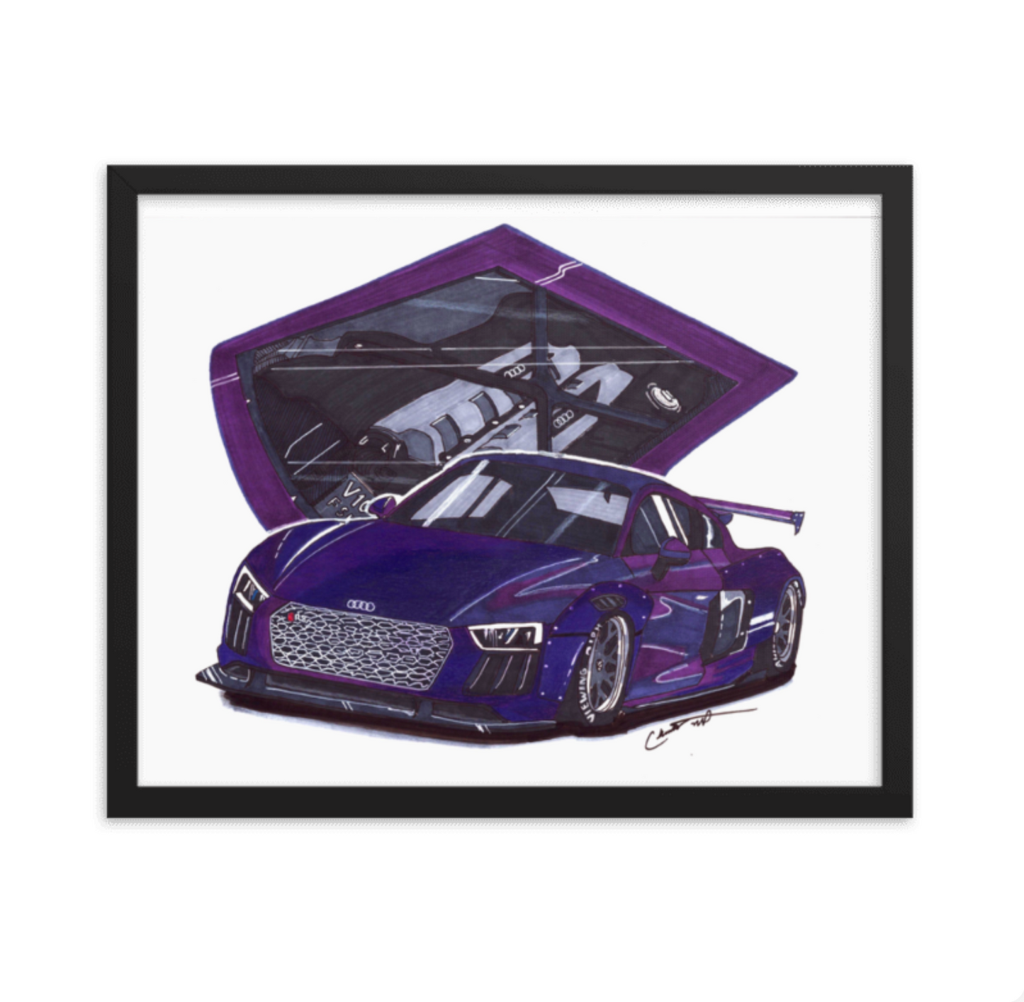 Audi R8 "Midnight Purple"